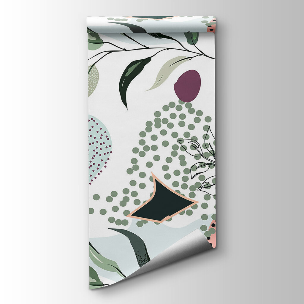 Pattern of leaves and fruits