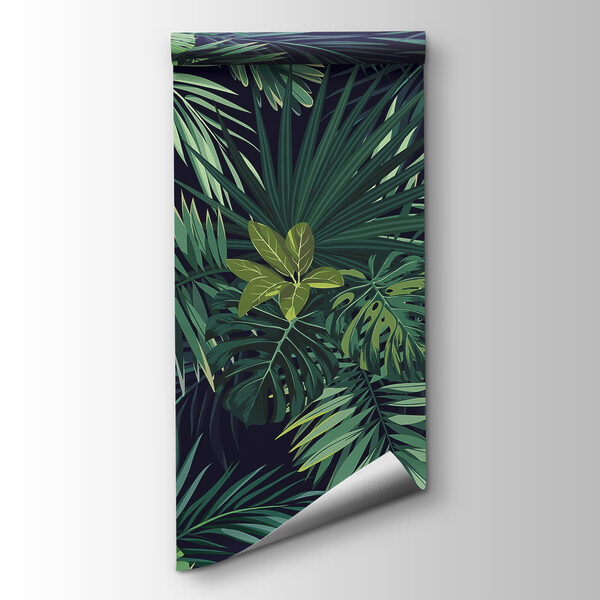 Pattern of green leaves