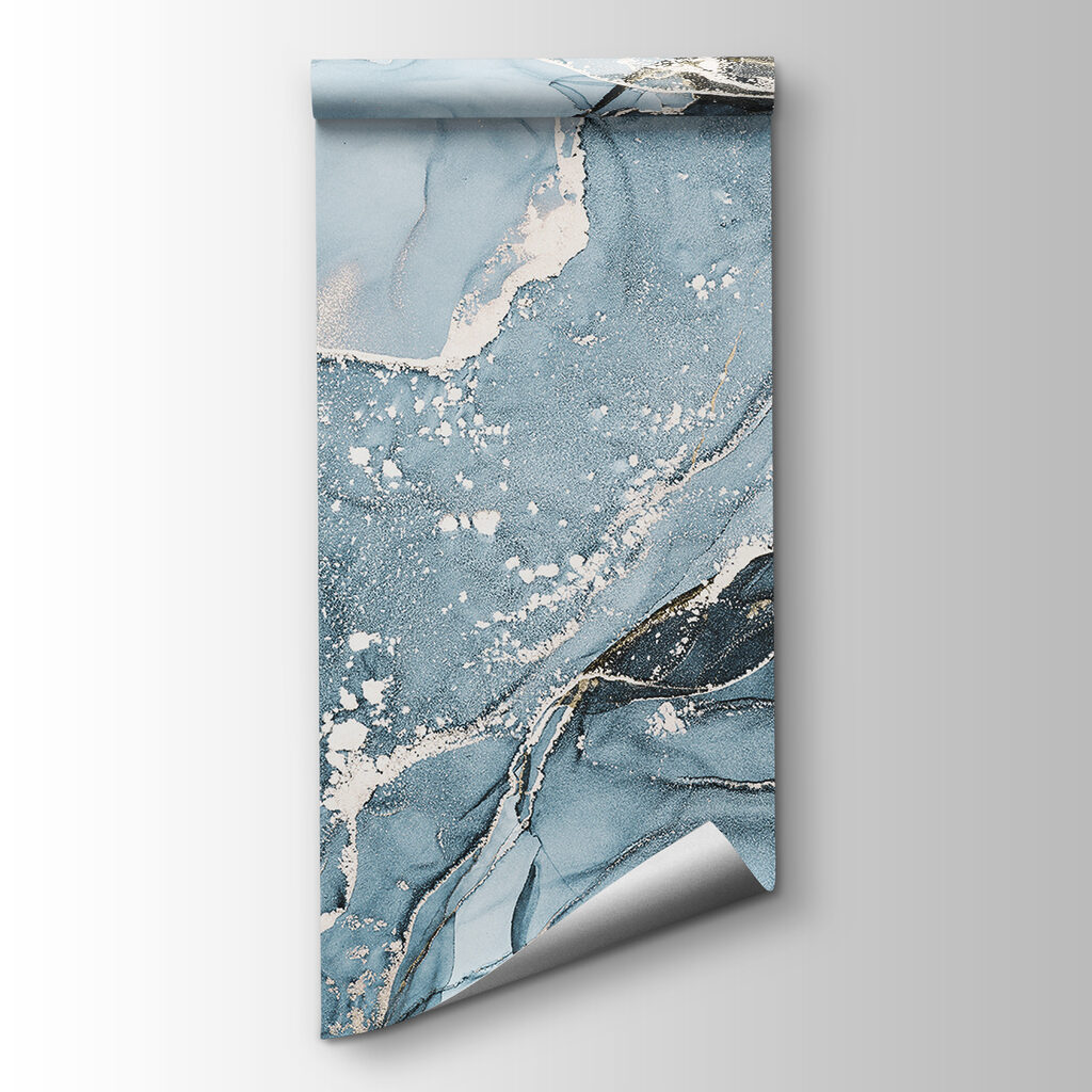 Ethereal blue abstract artistry