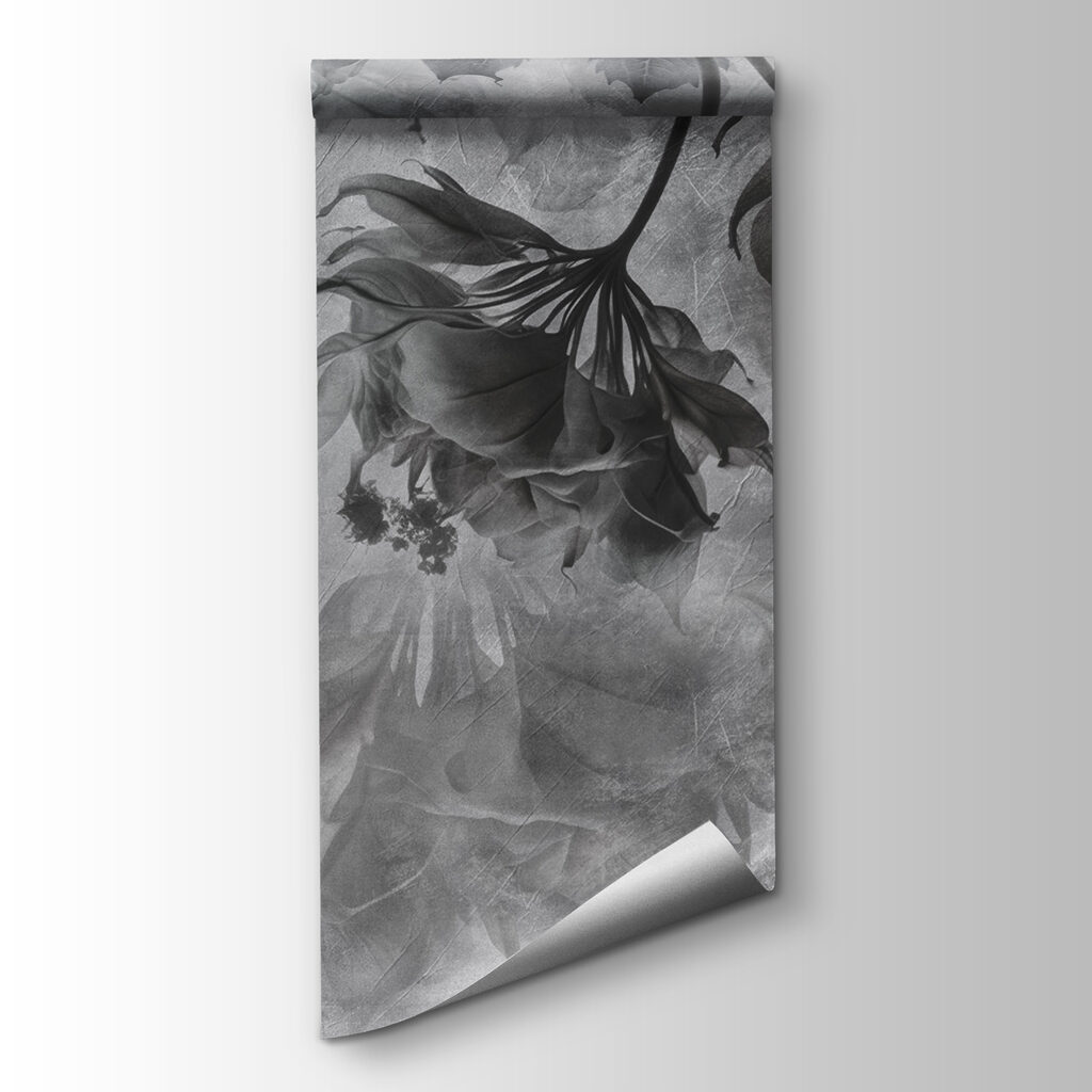 Elegant leaves in soft monochrome hues