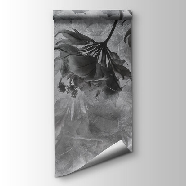 Elegant leaves in soft monochrome hues