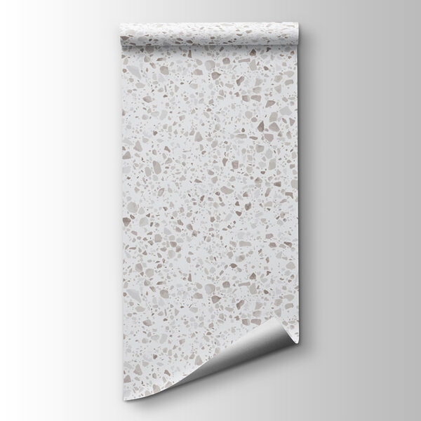 White and gray speckled surface