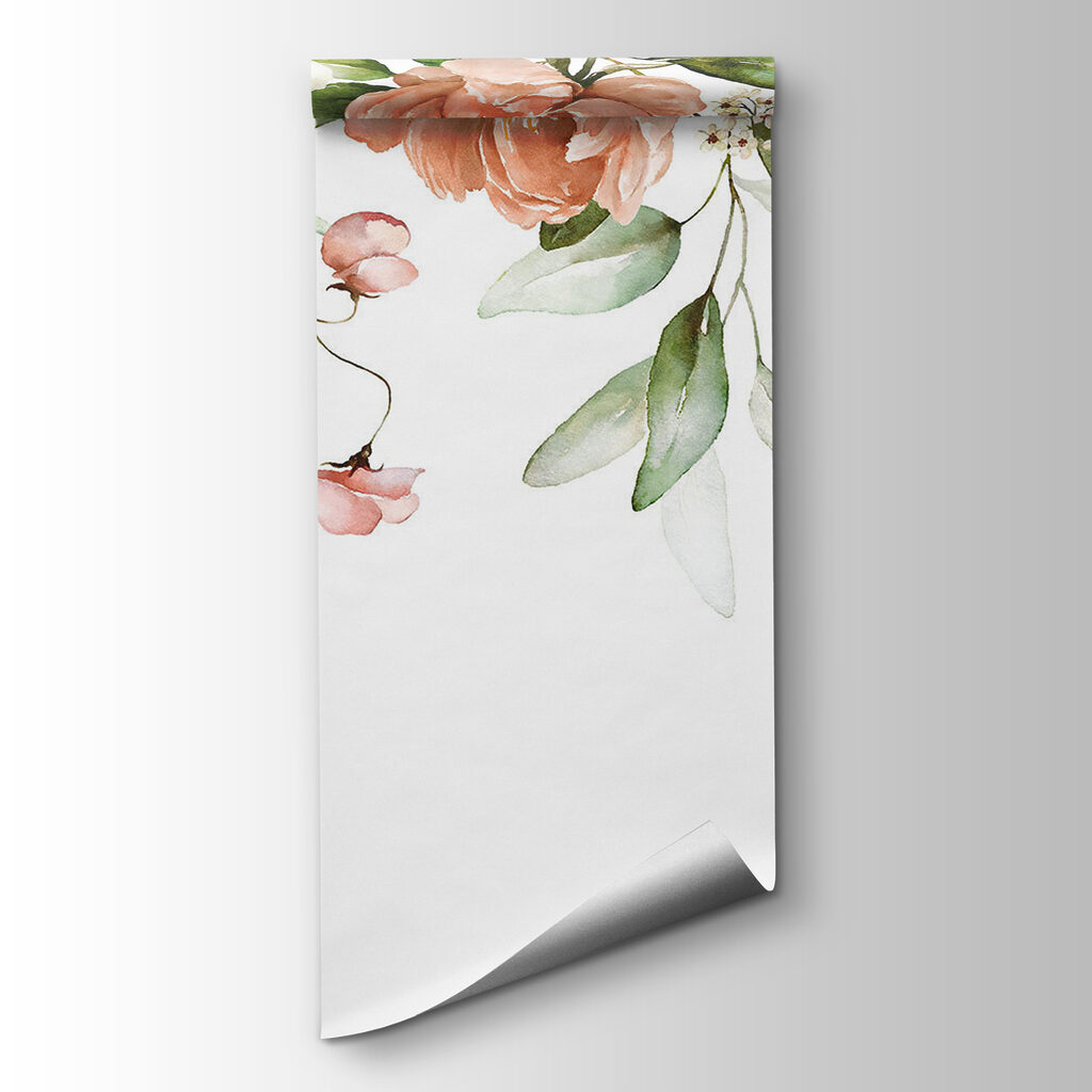 Blooming flowers in soft colors