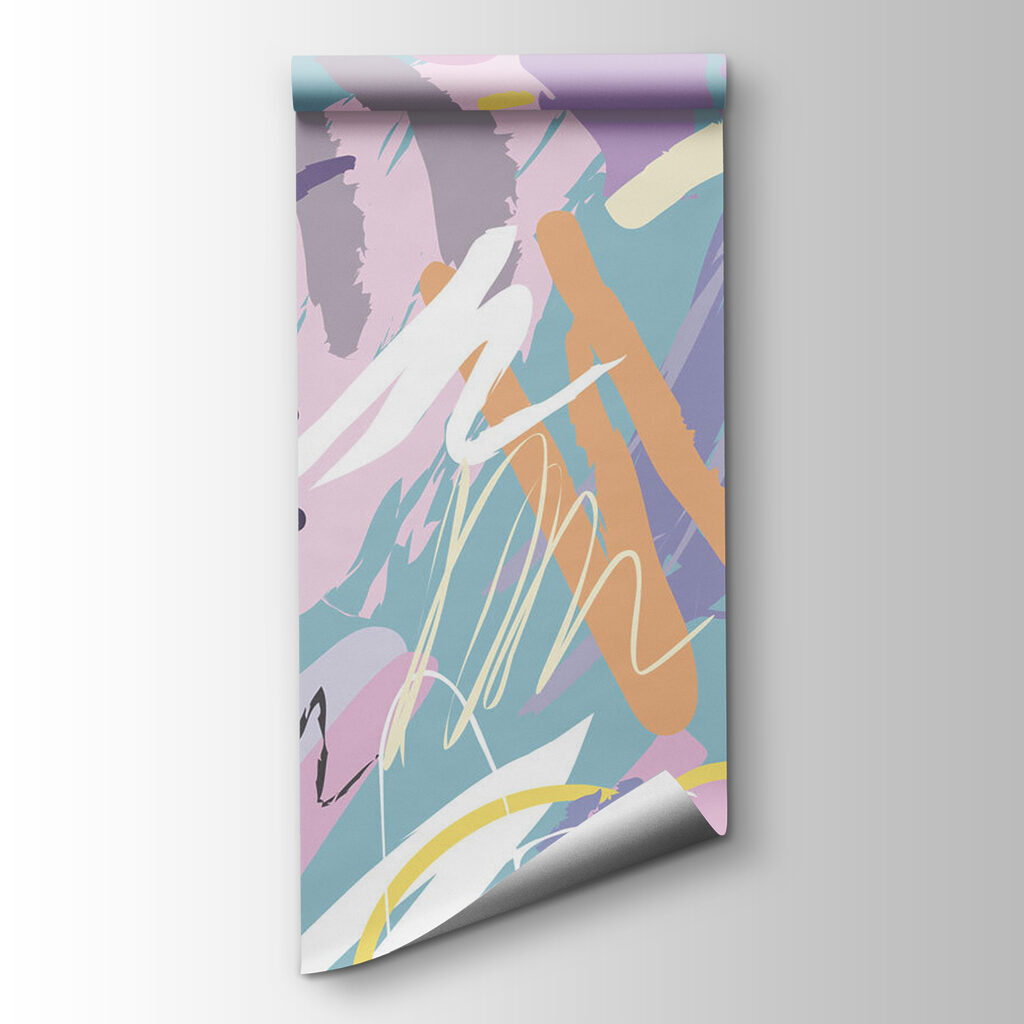 Colorful paint splashes