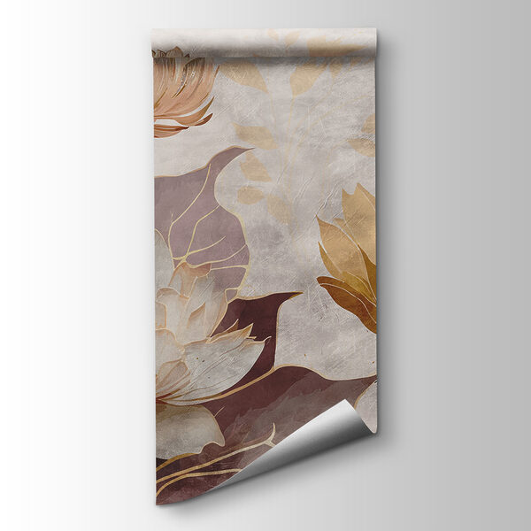 Painting of flowers and leaves