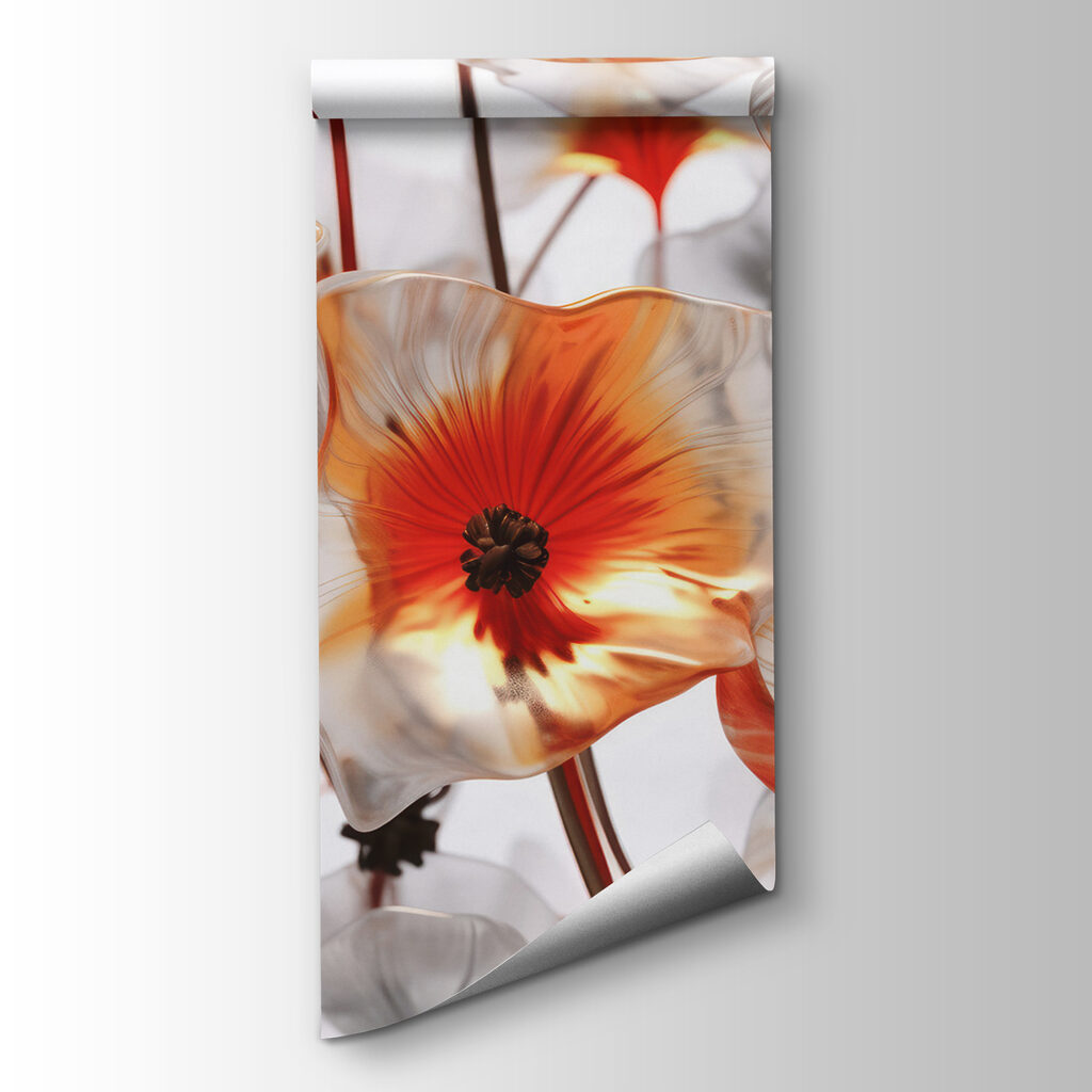 Group of glass flowers