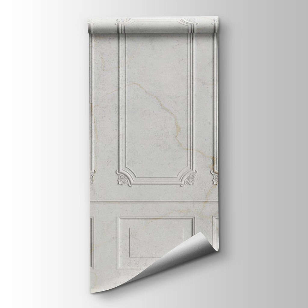 White wall with rectangular designs White wall with rectangular designs