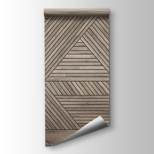 Wood floor with a pattern