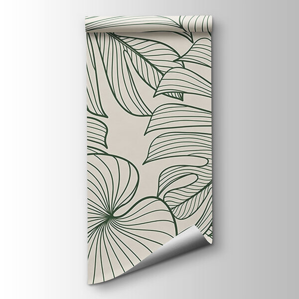 Elegant green foliage pattern design Elegant green foliage pattern design