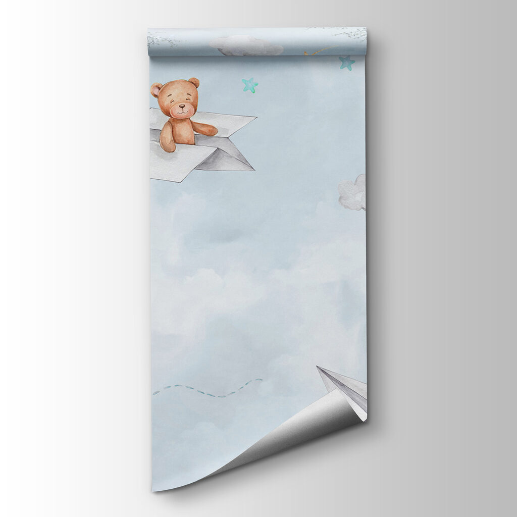 A paper planes and teddy bears