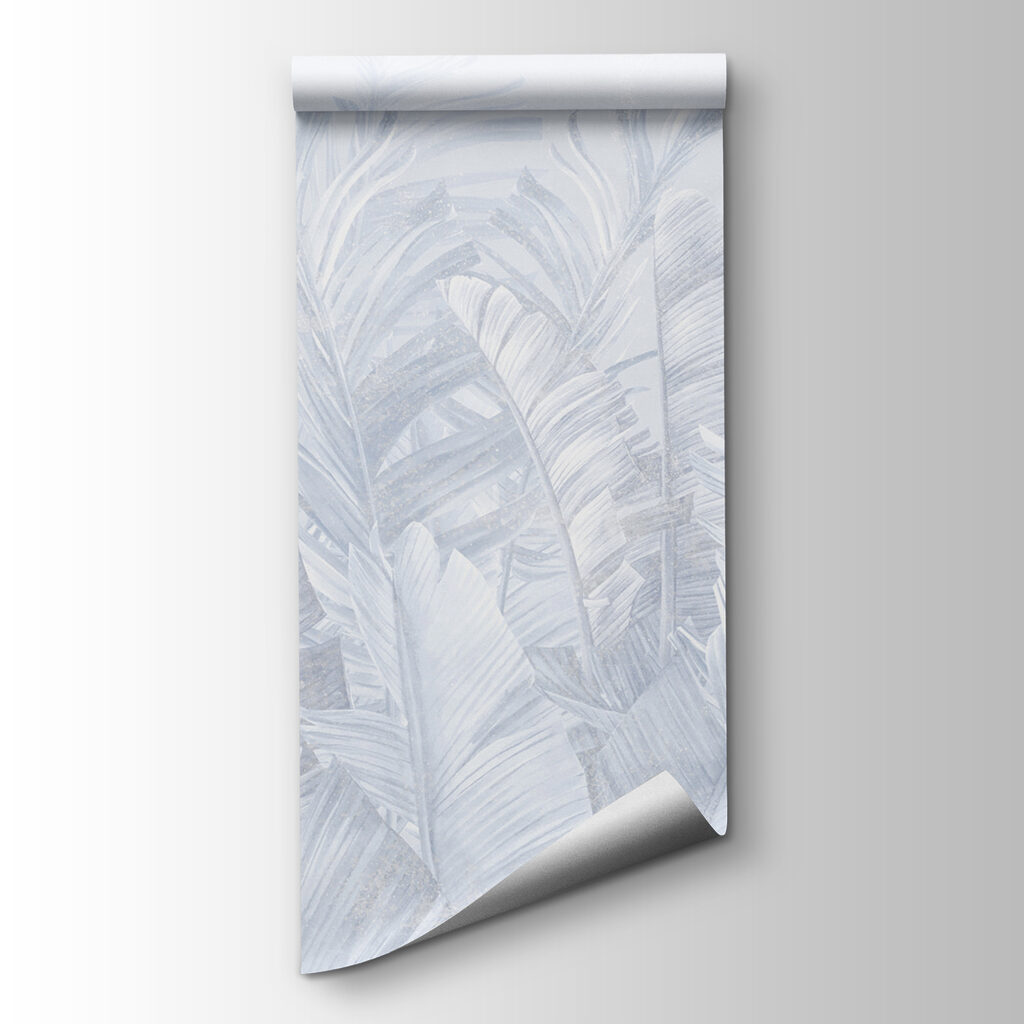 A white leafy pattern A white leafy pattern