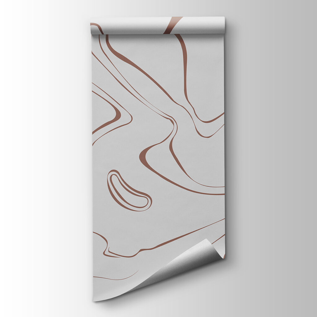 A white and brown swirls