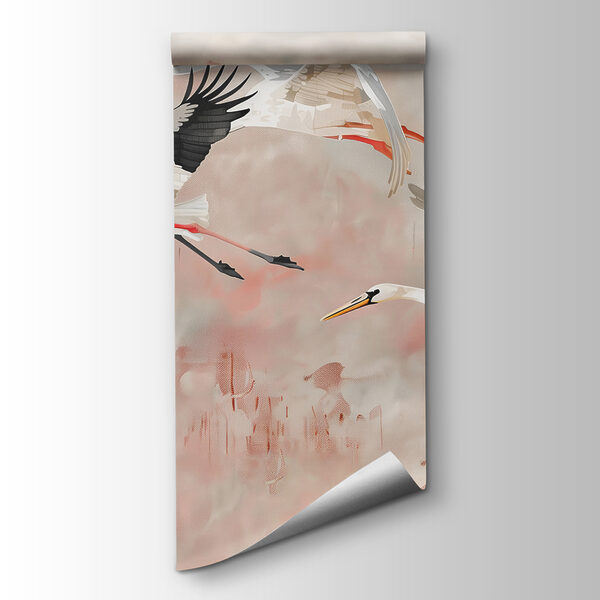 A group of birds flying in the sky