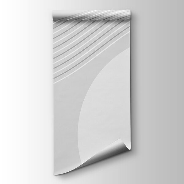 A grey and white background with white lines