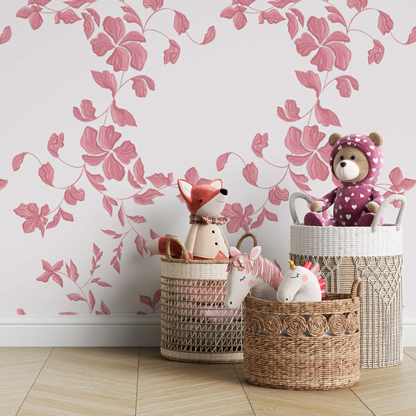 Muster aus rosa Blüten