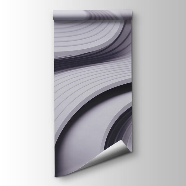White and grey wavy lines