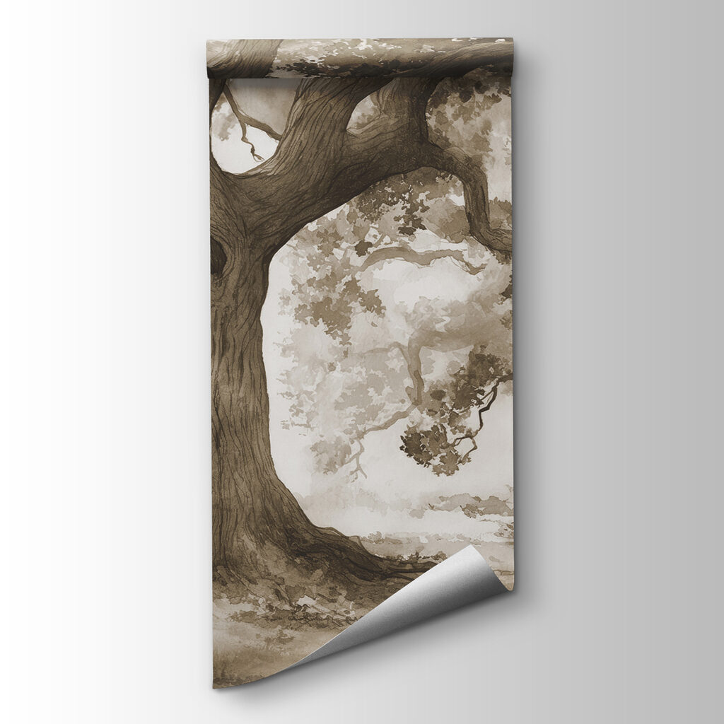 A group of trees with a hole in the trunk