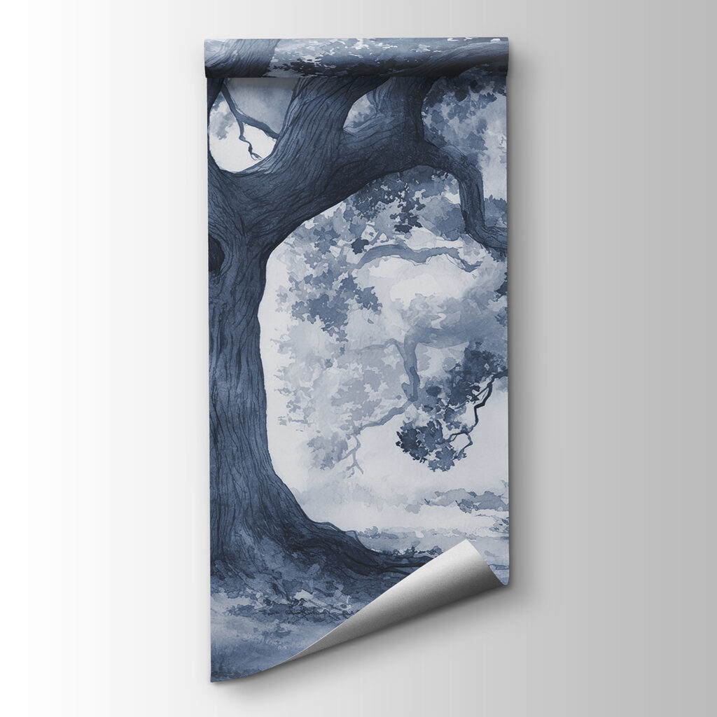 A group of trees with many branches A group of trees with many branches