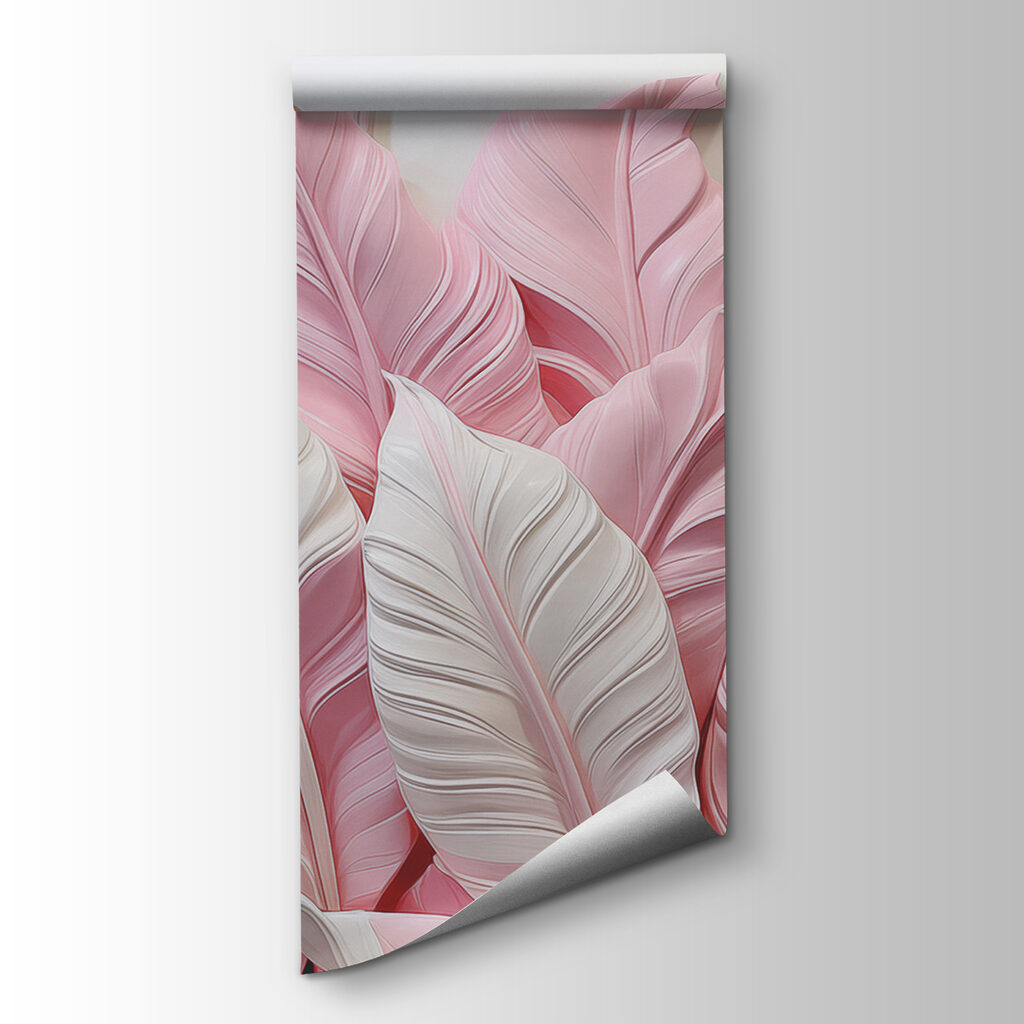 A group of pink and white leaves A group of pink and white leaves