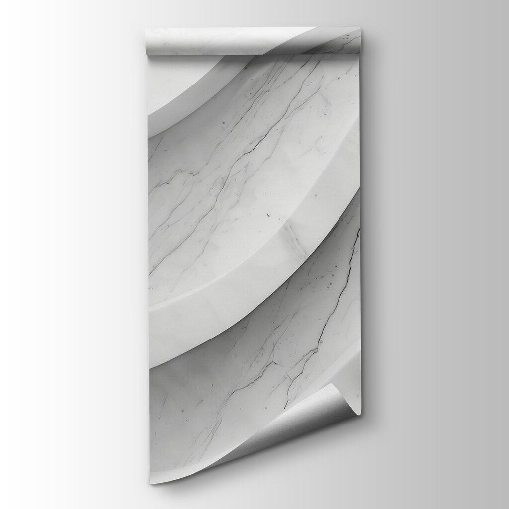 White marble wall with lines