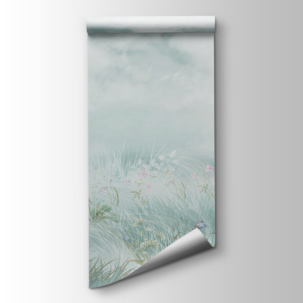 Field of grass and flowers