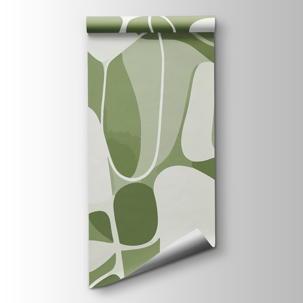 Green and white pattern Green and white pattern