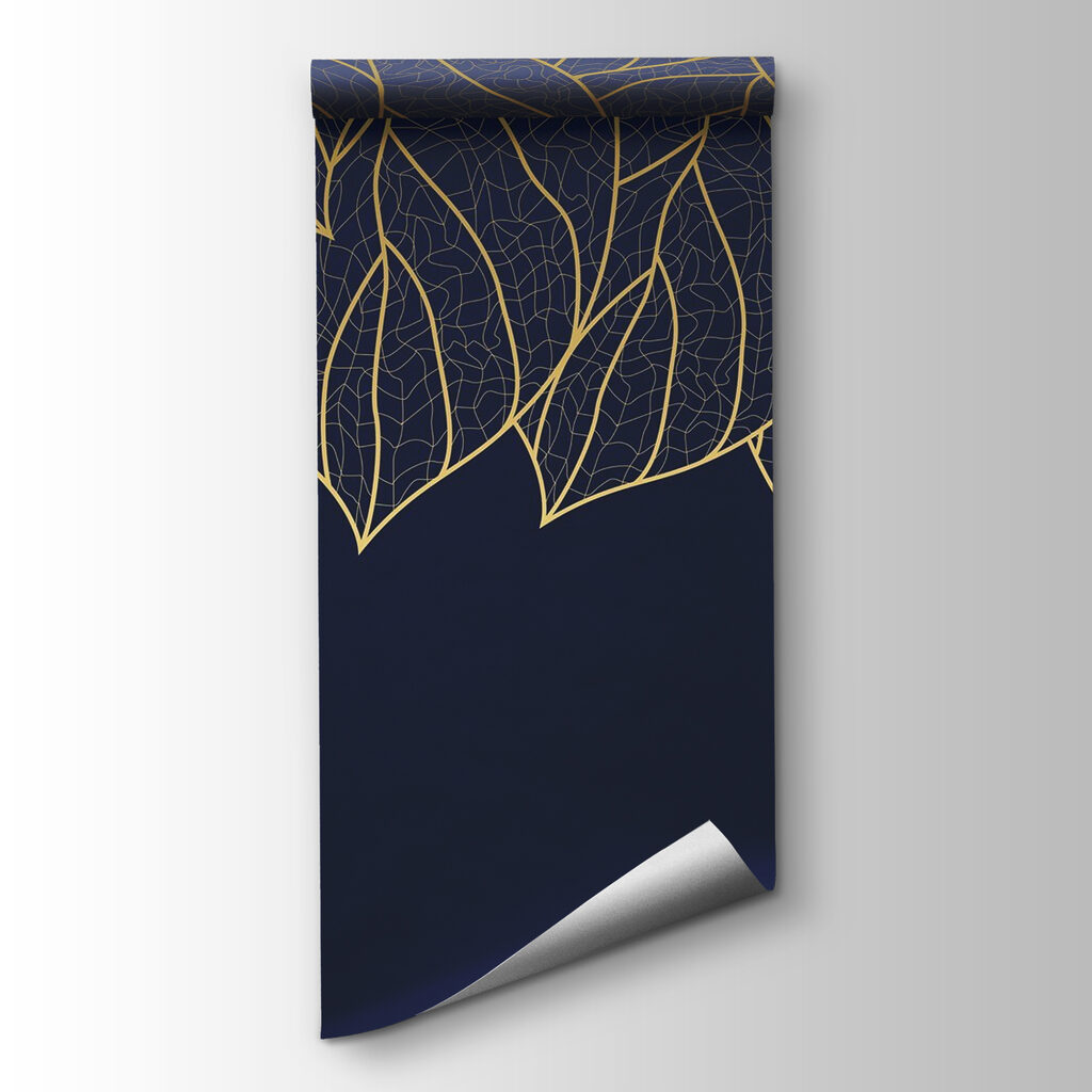 Elegant leaf pattern on dark background