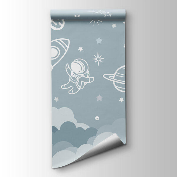 Space scene with clouds and stars Space scene with clouds and stars