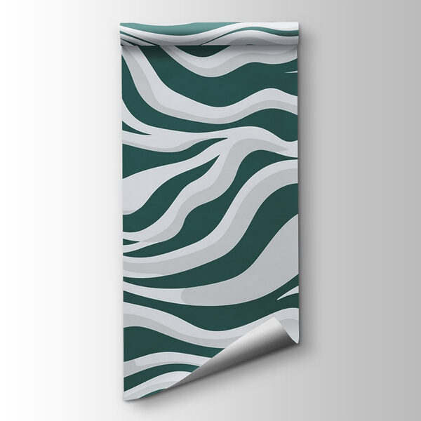 Green and white striped pattern Green and white striped pattern