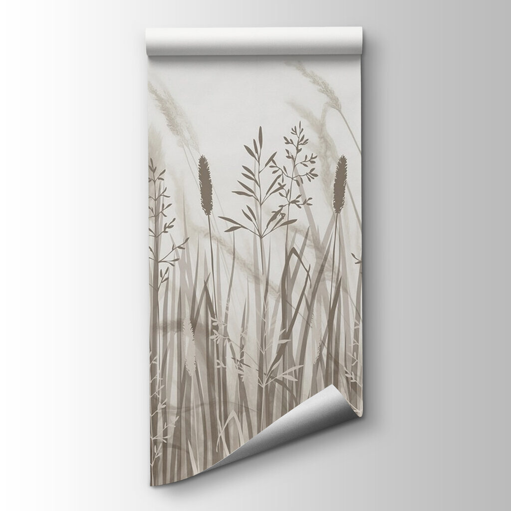 Field of grass with birds flying Field of grass with birds flying