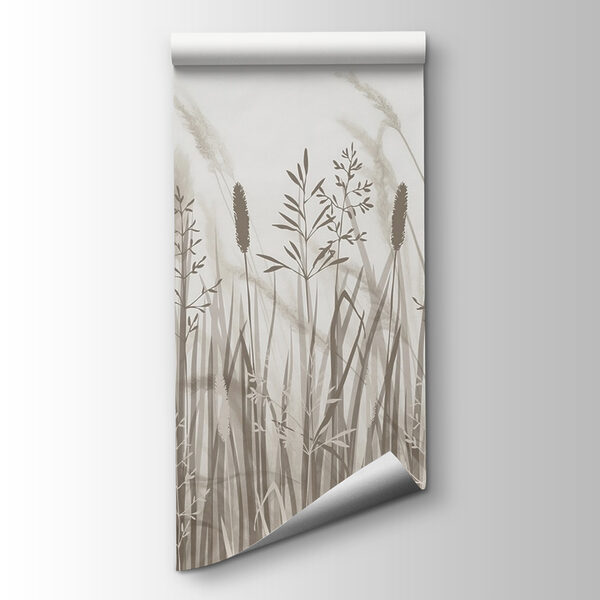 Field of grass with birds flying Field of grass with birds flying