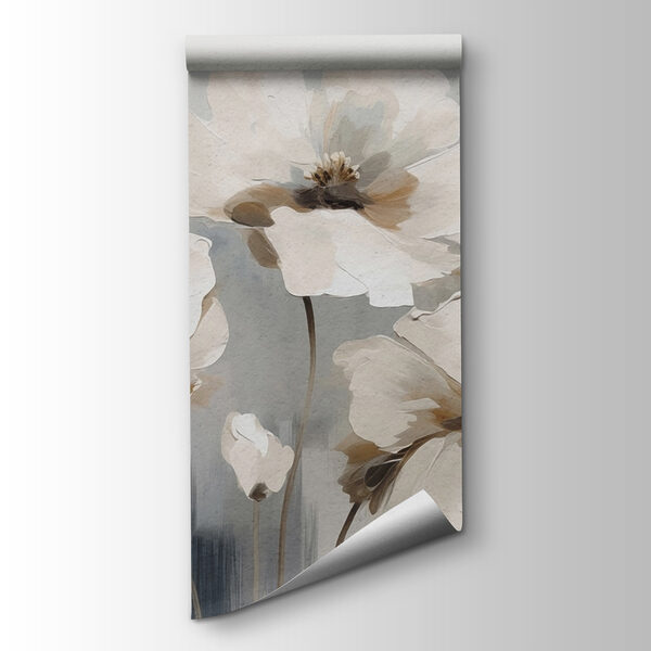 Painting of white flowers