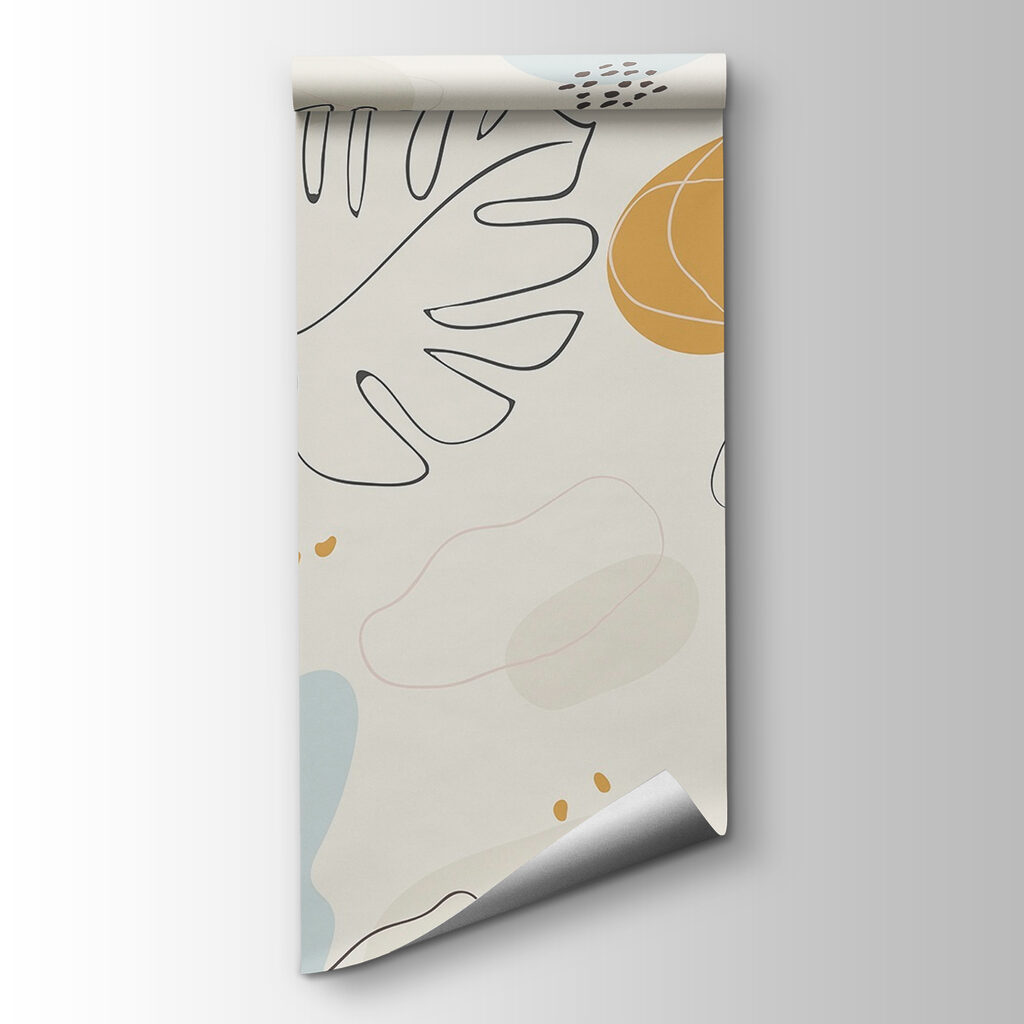 Abstract leaves on a soft background