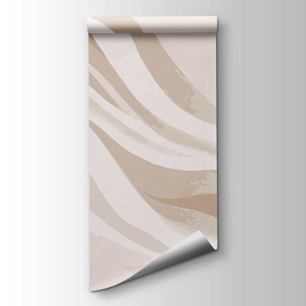 White and brown wavy lines