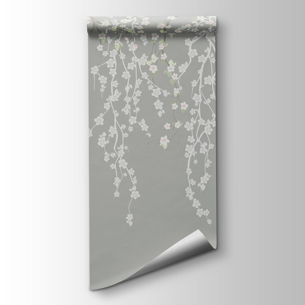 White flowers on a tree branch