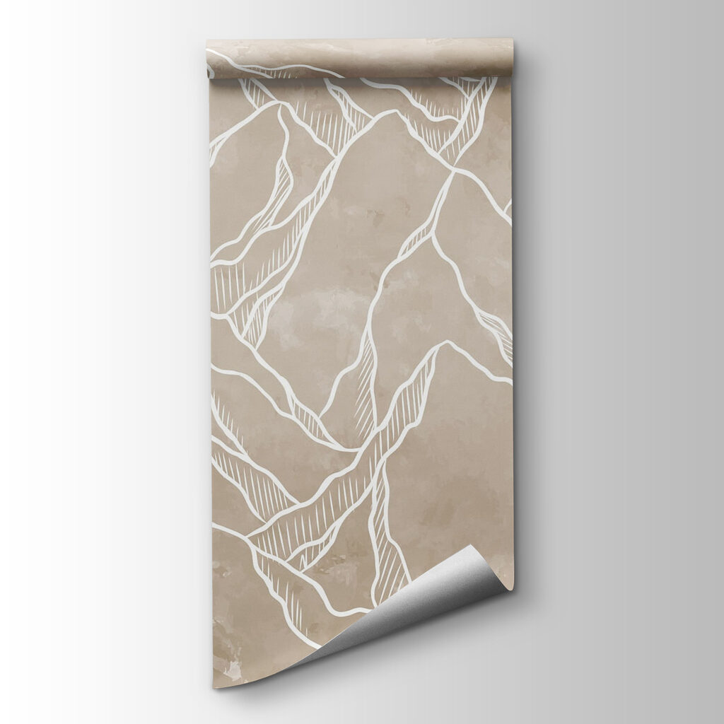 Drawing of a mountain range Drawing of a mountain range