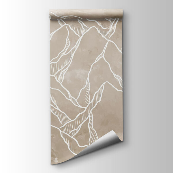 Drawing of a mountain range Drawing of a mountain range