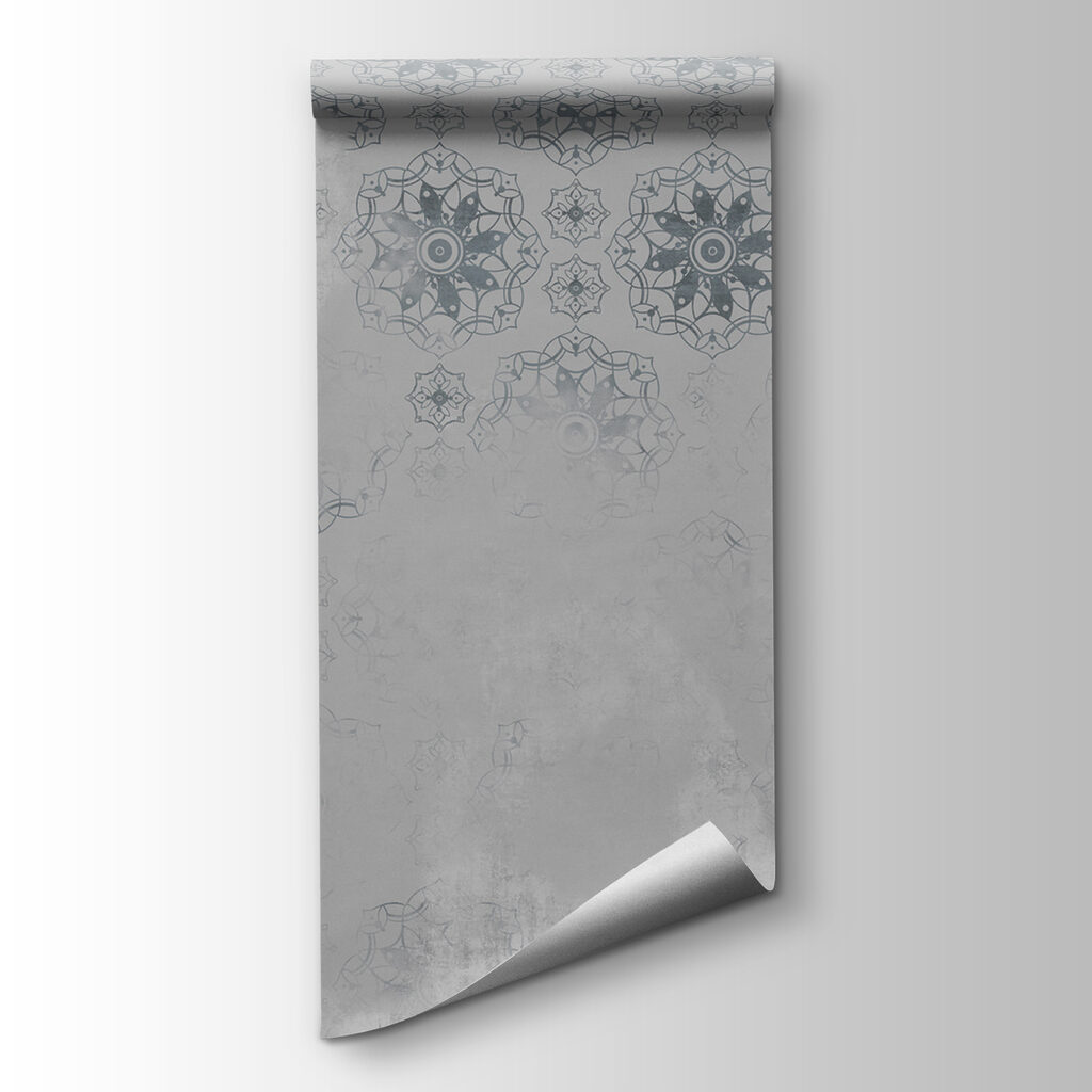 Grey and white wallpaper with a pattern Grey and white wallpaper with a pattern