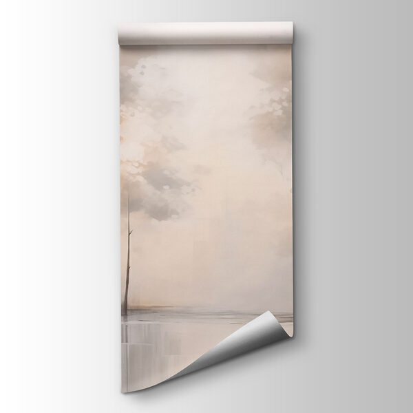 Painting of trees and water Painting of trees and water