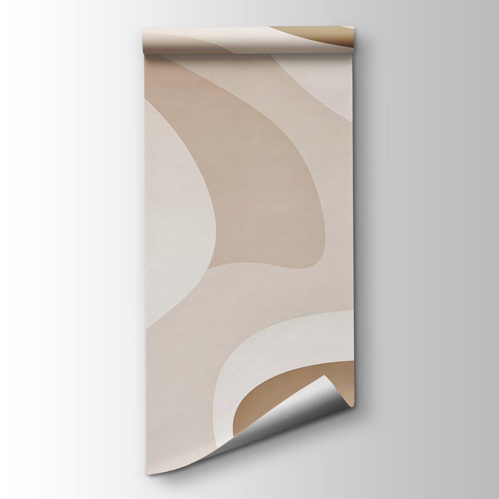 White and brown swirls