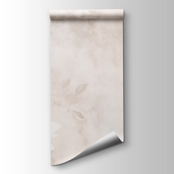 White and gray floral pattern