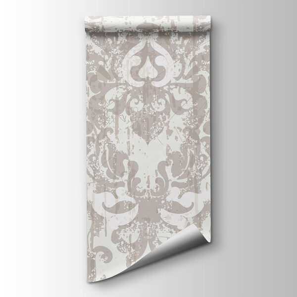 White and grey wallpaper