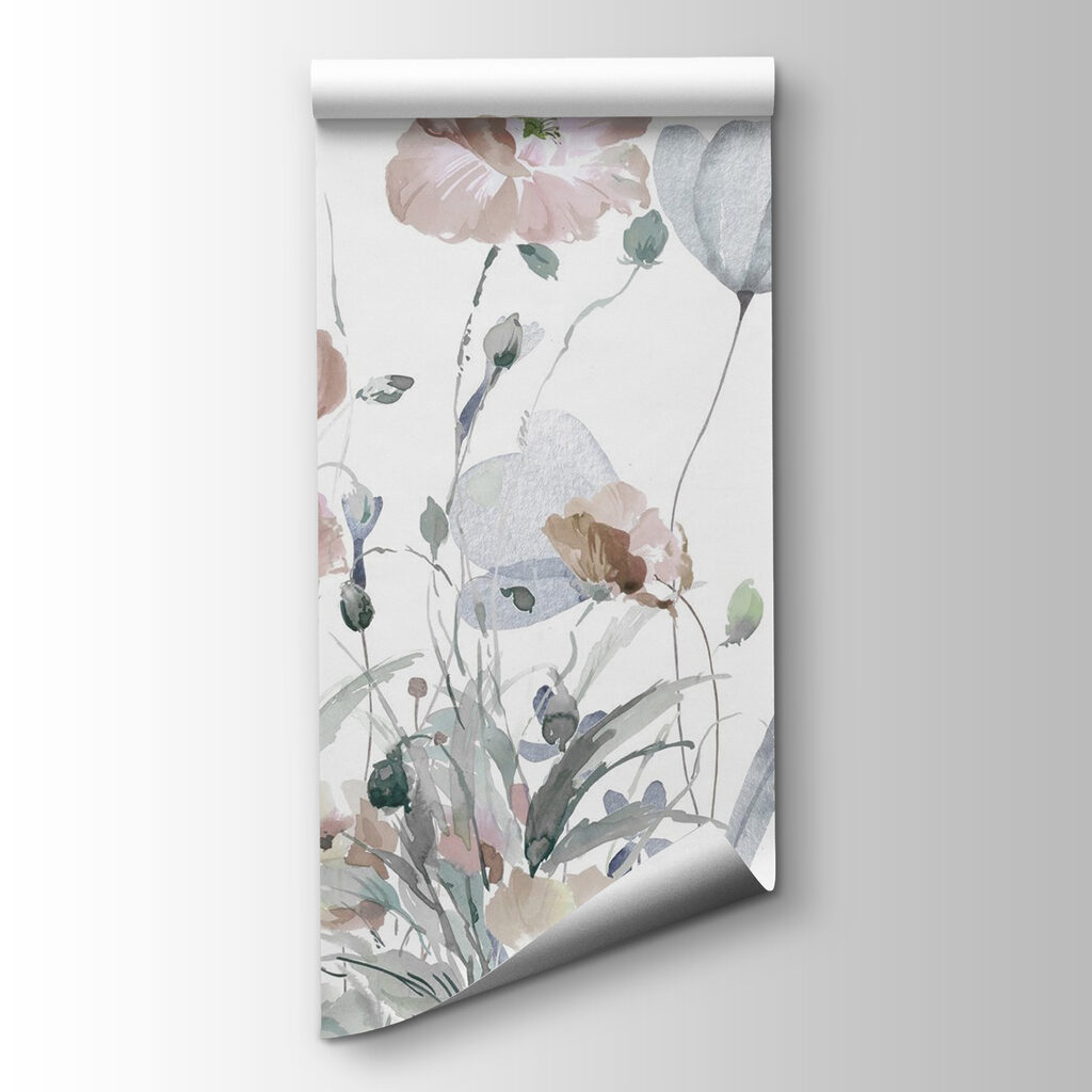 Painting of flowers and leaves Painting of flowers and leaves