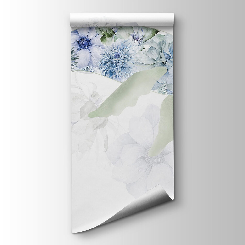 Whale with flowers on it