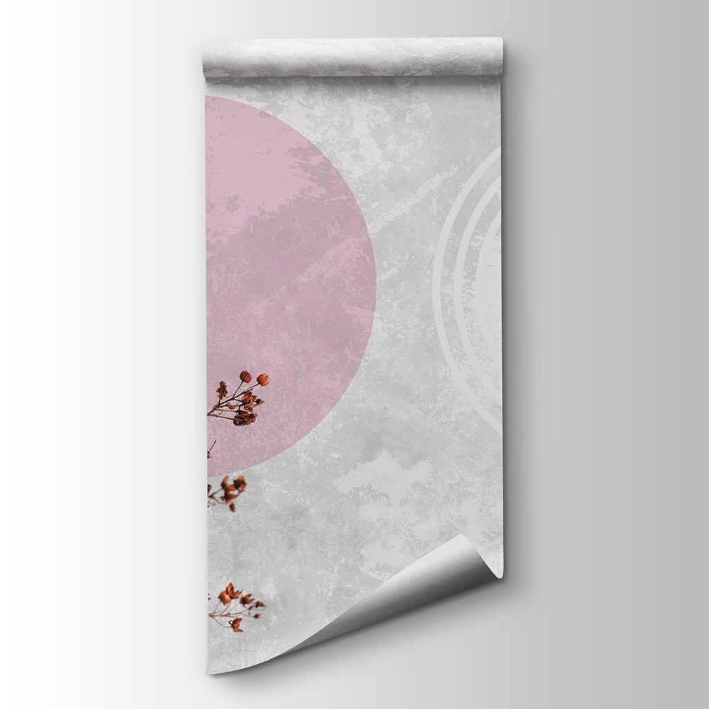 Plant with brown leaves and purple circles