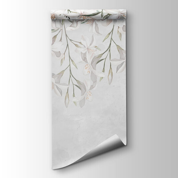 White flowers on a white background White flowers on a white background