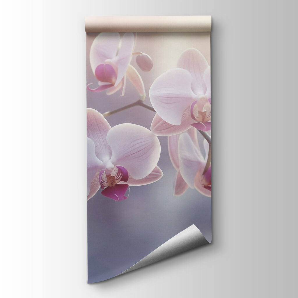 Delicate blooms in soft sunlight