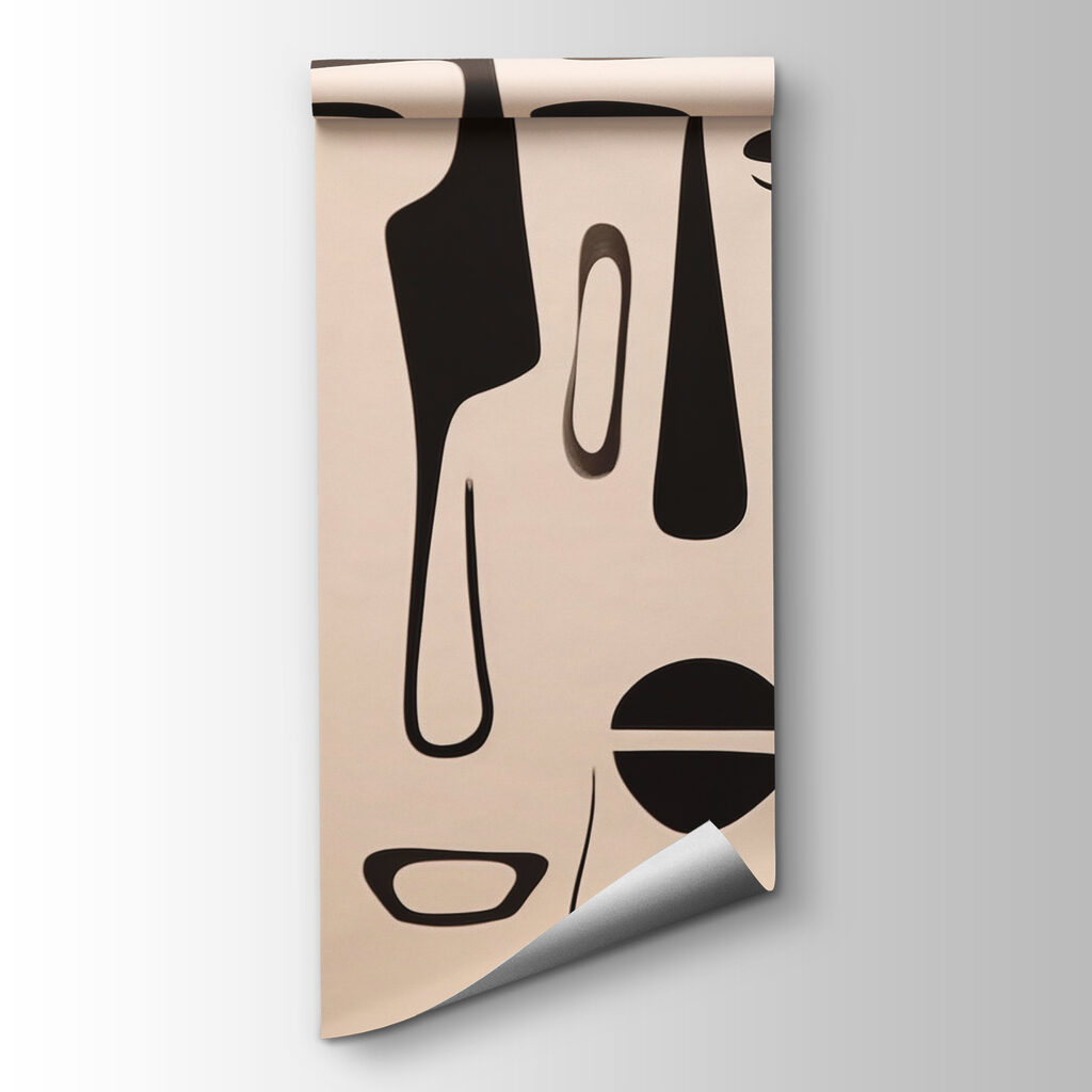 Black and white face art