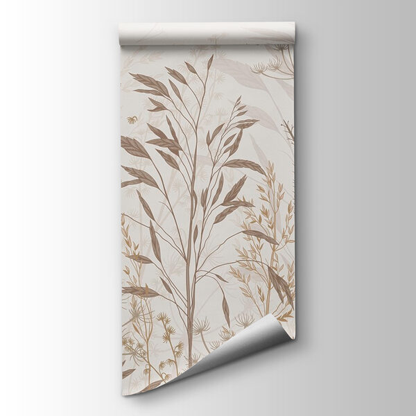 Delicate botanical patterns in neutral tones Delicate botanical patterns in neutral tones