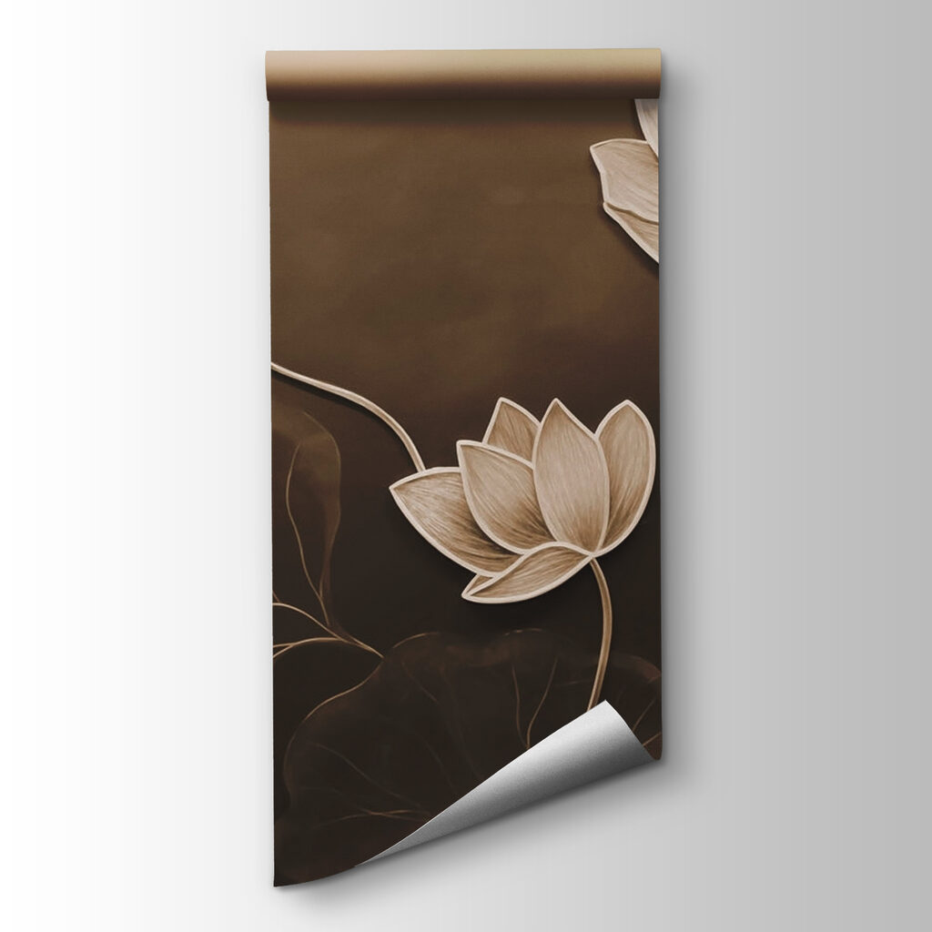 Serene blooms on a muted canvas